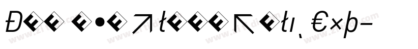 DIN RegularItalicExp字体转换